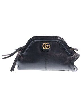 Gucci GG Marmont Liber Small Shoulder Bag Black Leather Gold